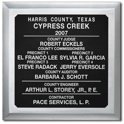 Single Line Wide Bevel Plaque