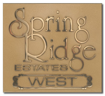 Polished Bronze Plaque
